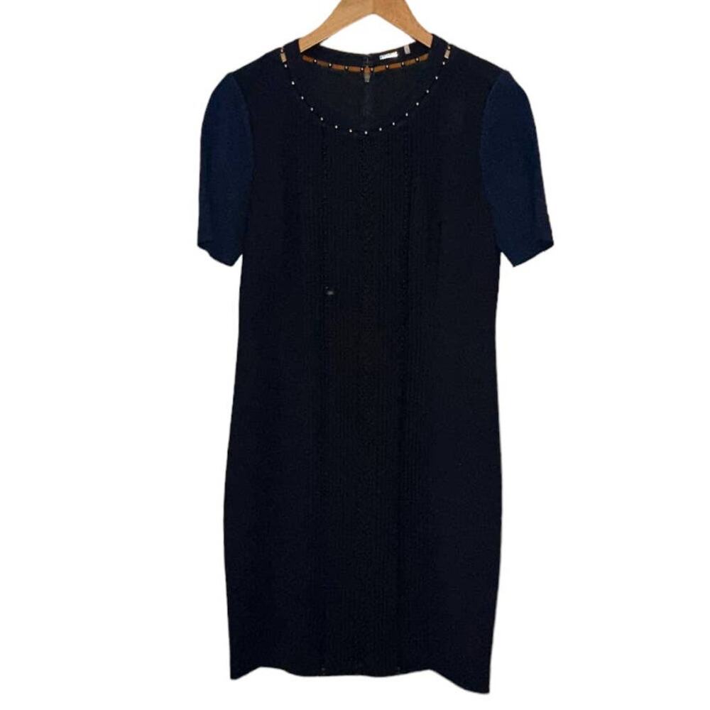 Elie Tahari Navy Blue Dress Size US 8